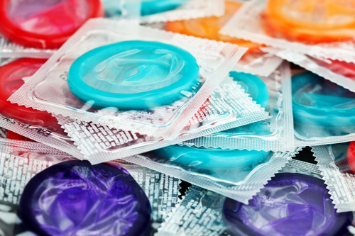 pile of condoms