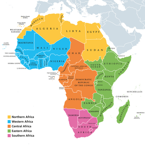the map of africa