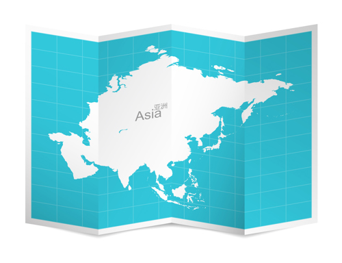 the map of asia